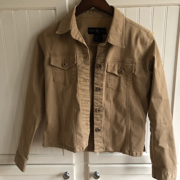 Women’s Kaki Jean Jacket - Picture 3 of 4